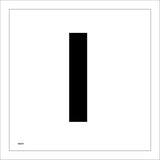 MA551 Letter Character I Warehouse Shelving Factory Storeroom Alphabet Sign