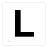MA554 Letter Character L Warehouse Shelving Factory Storeroom Alphabet Sign