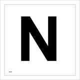 MA556 Letter Character N Warehouse Shelving Factory Storeroom Alphabet Sign