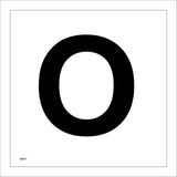 MA557 Letter Character O Warehouse Shelving Factory Storeroom Alphabet Sign