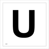 MA563 Letter Character U Warehouse Shelving Factory Storeroom Alphabet Sign
