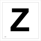 MA568 Letter Character Z Warehouse Shelving Factory Storeroom Alphabet Sign