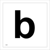 MA570 Letter Character b Warehouse Shelving Factory Storeroom Alphabet Sign