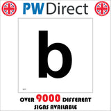 MA570 Letter Character b Warehouse Shelving Factory Storeroom Alphabet Sign