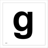 MA575 Letter Character g Warehouse Shelving Factory Storeroom Alphabet Sign