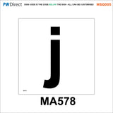 MSQ005 Custom Choice Image Alphabet Lower Case Numbers Letters
