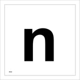 MA582 Letter Character n Warehouse Shelving Factory Storeroom Alphabet Sign