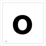 MA583 Letter Character o Warehouse Shelving Factory Storeroom Alphabet Sign