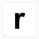 MA586 Letter Character r Warehouse Shelving Factory Storeroom Alphabet Sign