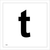 MA588 Letter Character t Warehouse Shelving Factory Storeroom Alphabet Sign