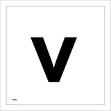 MA590 Letter Character v Warehouse Shelving Factory Storeroom Alphabet Sign