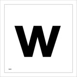 MA592 Letter Character w Warehouse Shelving Factory Storeroom Alphabet Sign