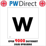 MA592 Letter Character w Warehouse Shelving Factory Storeroom Alphabet Sign