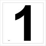 MA597 Letter Character 1 Warehouse Shelving Factory Storeroom Number Sign