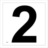 MA598 Letter Character 2 Warehouse Shelving Factory Storeroom Number Sign