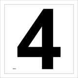 MA600 Letter Character 4 Warehouse Shelving Factory Storeroom Number Sign