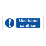 MA613 Use Hand Sanitiser Sign with Exclamation Mark