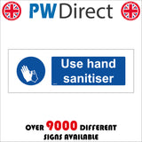 Use Hand Sanitiser Sign MA616