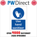 Use Hand Sanitiser Sign MA617