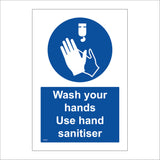 Wash Your Hands Use Hand Sanitiser Sign MA622
