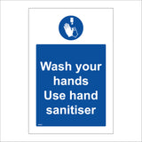 Wash Your Hands Use Hand Sanitiser Sign MA623