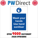 Wash Your Hands Use Hand Sanitiser Sign MA623