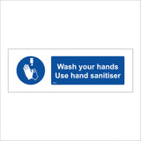 Wash Your Hands Use Hand Sanitiser Sign MA624