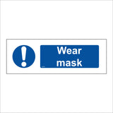 MA656 Wear Mask Sign with Exclamation Mark