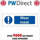 MA656 Wear Mask Sign with Exclamation Mark
