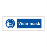 MA666 Wear Mask Sign with Mask Face