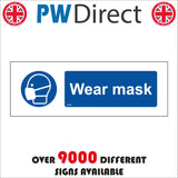 MA666 Wear Mask Sign with Mask Face