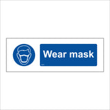 MA676 Wear Mask Sign with Mask Face