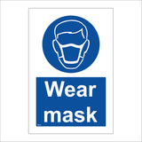 MA686 Wear Mask Sign with Mask Face