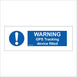 Warning GPS Tracking Device Fitted Sign MA716
