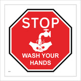 MA769 Stop Wash Your Hands Sign