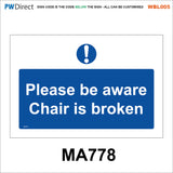 AWBL005 Made To Order Sign Wash Hands Sink Pots Utensils Raw Food