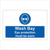 MA790 Wash Bay Eye Protection Must Be Warn