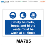 ABL007 Construction Site Safety PPE Keep Out Danger Office