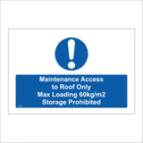 MA802 Maintenance Acces To Roof Only Max Loading