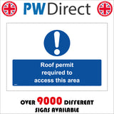 MA803 Roof Permit Required To Access This Area