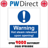 MA808 Warning Hot Steam Released Upon Opening