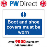 MA822 Boot Shoe Covers Must Be Worn