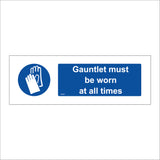 MA826 Gauntlet Must Be Worn At All Times Gloves Heat Welders