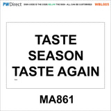 AWBL005 Made To Order Sign Wash Hands Sink Pots Utensils Raw Food