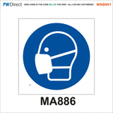 MSQ001 Arrows Face Covering PPE Litter Switch Ear Eye Protection