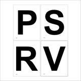 4 Dressage Arena Marker signs 150x200 approx -White With Black Text- PSRV