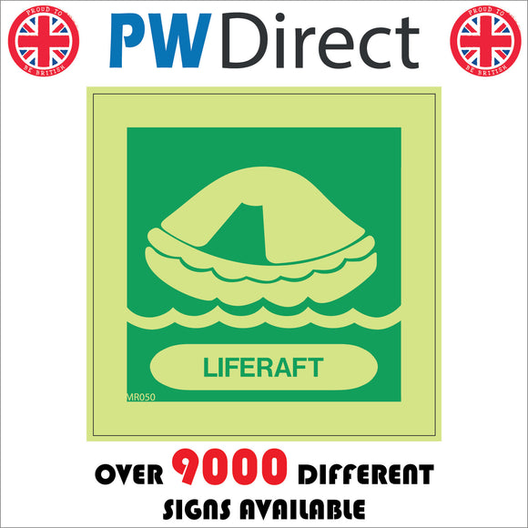 Life Raft Sign Leader Liferaft Sign with Liferaft Waves – PWDirect