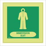 MR080 Immersion Suit Sign with Suit