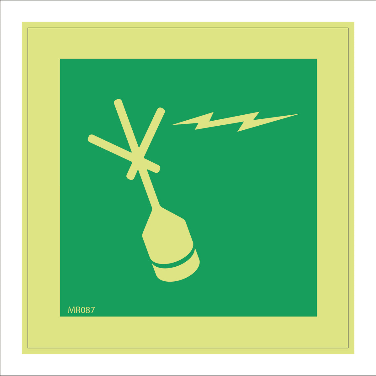 Emergency Position Indicating Radio Beacon Sign with Radio Beacon ...