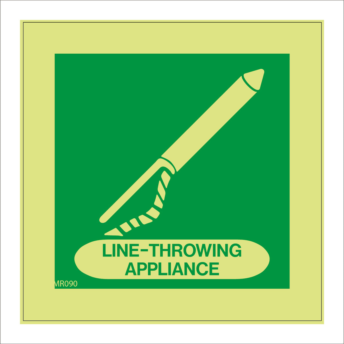 Line -Throwing Appliance Sign with Spear Rope – PWDirect